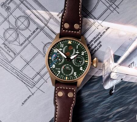 IWC Big Pilot’s kopia klockor Perpetual Calendar Spitfire Bronze från Sverige